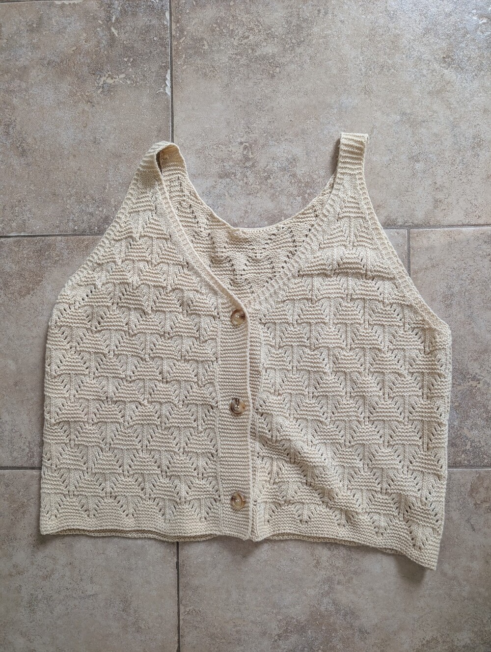 Fun Crochet Style Summer Top 0XL